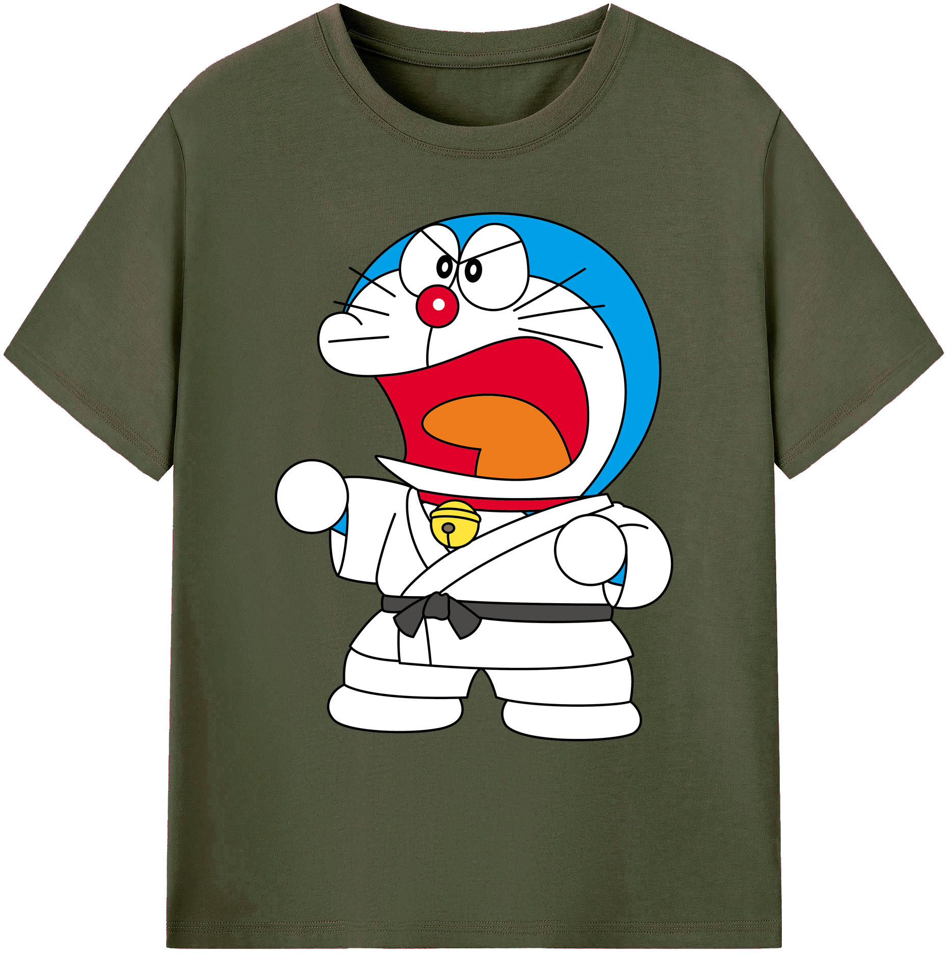（画像用） ドラえもん Doraemon 綿100％ メンズ半袖Tシャツ｜肌触りやわらか＆通気性